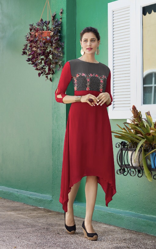 Fiona Fashion Look 11001 Series Designer Kurti Catlog Wholesale Dealer And Supplier Surat
