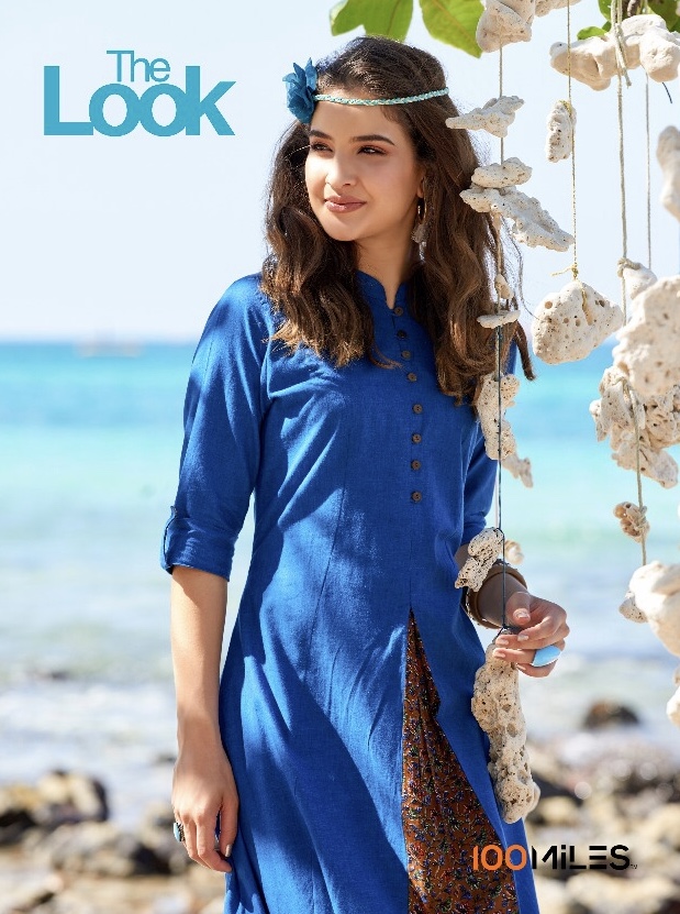 100 Miles The Look Designer Cotton Kurti Catlog Wholesale Dealer And Supplier Surat