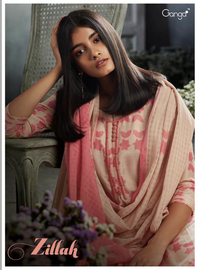 Zillah By Ganga 7219 Series Fancy Bemberg Cotton Silk Printed Salwar Kameez Catlog Wholesaler Surat