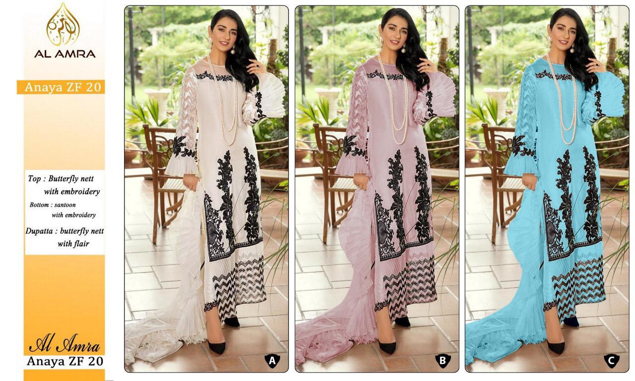 Anaya Zf 20 By Al Amra Singles Available Wholesale Dealer Surat