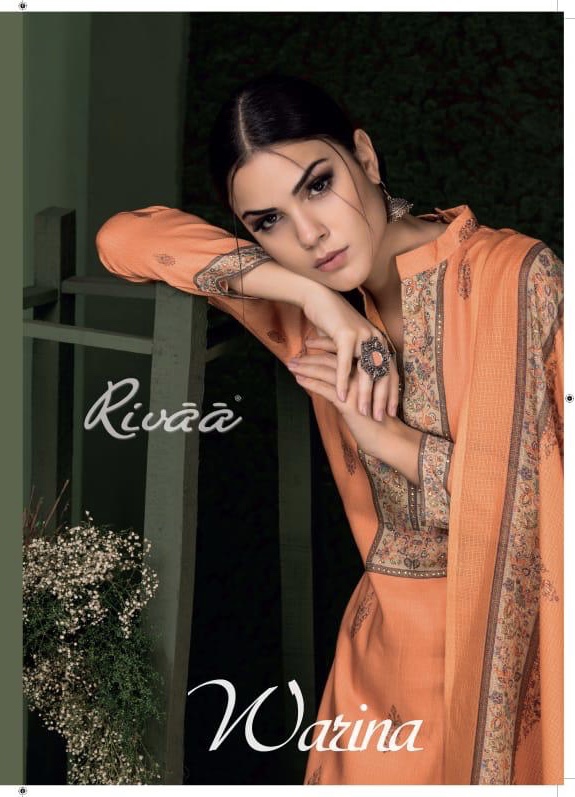 Warina By Rivaa 1161 Series Fancy Jaam Satin Digital Printed Salwar Kameez Catlog Wholesale Dealer S...