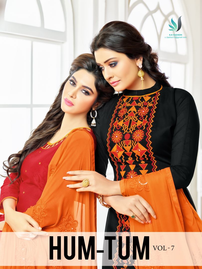 R R Fashion Hum Tum Vol 7 3701 Series Two Top Salwar Kameez