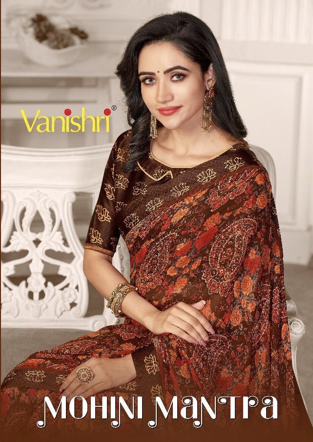 Mohini Mantra By Vanishri 9001 Series Heavy Weightless Printed Saree Catlog Wholesaler Surat