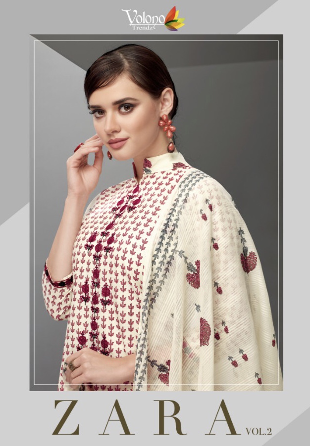 Volono Trendz Zara Vol 2 2001 Series Satin Print Salwar Kameez Catlog Wholesale Dealerand Supplier S...