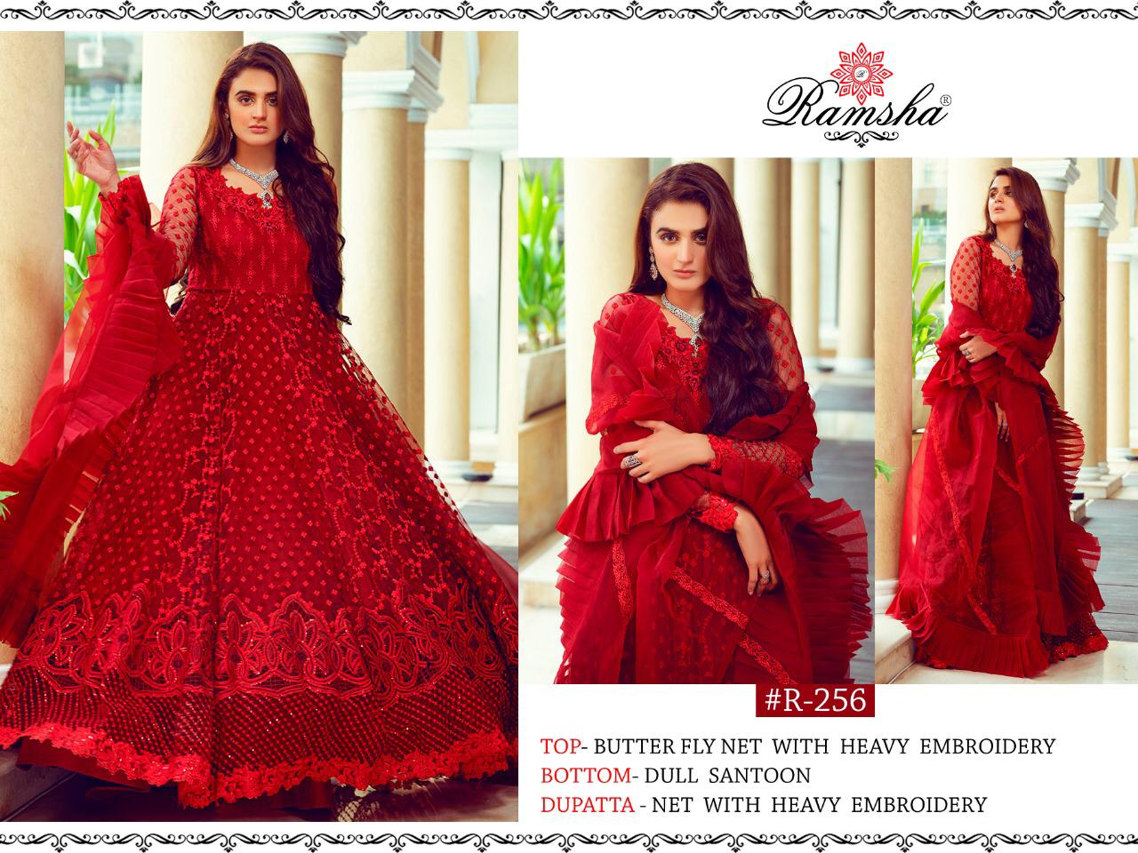 Ramsha R 254 R 255 R 256  Singles Available Wholesaler Supplier From Surat