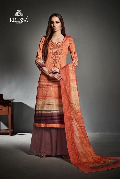 Suhaani By Relssa 4001 Series Fancy Cotton Satin Printed Salwar Kameez Catlog Wholesale Dealer Surat