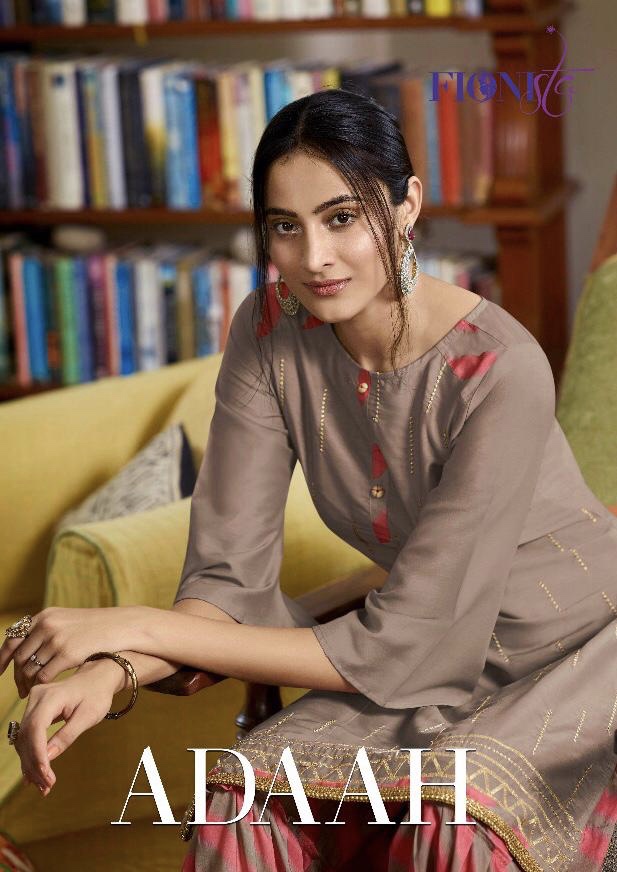 Adaah By Fionista 11011 Series Fancy Party Wear Printed Garar Suit Catlog Wholesale Dealer Surat