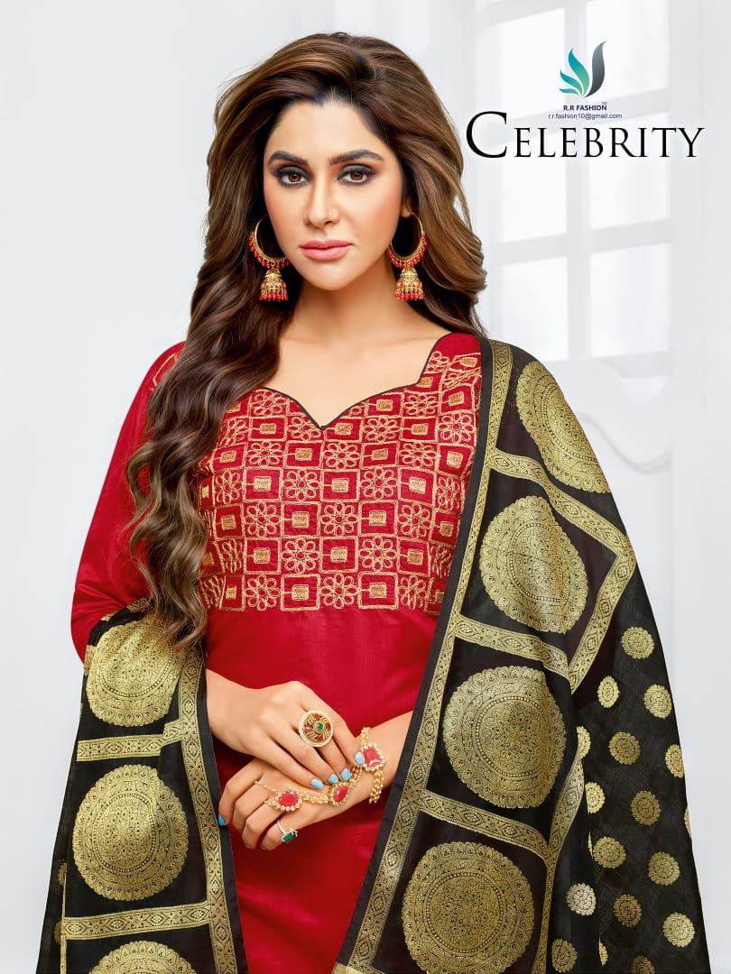 Celebrity By Rr Fashion 5001 Series Fancy Modal Silk Salwar Kameez Catlog Wholesale Dealer And Suppl...