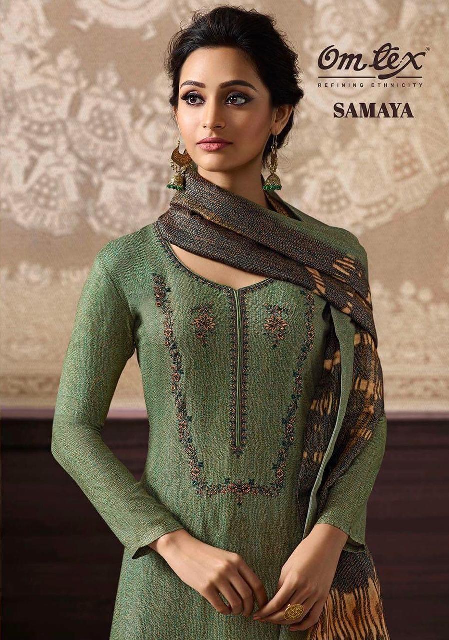 Samaya By Omtex 261 Series Fancy Pure Pashmina Digital Printed Salwar Kameez Catlog Wholesale Dealer...