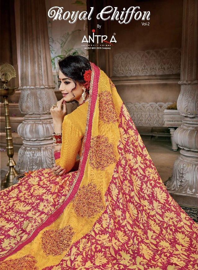 Antra Lifestyle Royal Chiffon 2 53361 Series Print Saree
