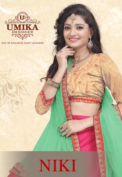 Niki By Umika Silk Lehenga With Chiffon Dupatta Option He Net Dupatta Manufacturer Traders Surat Guj...