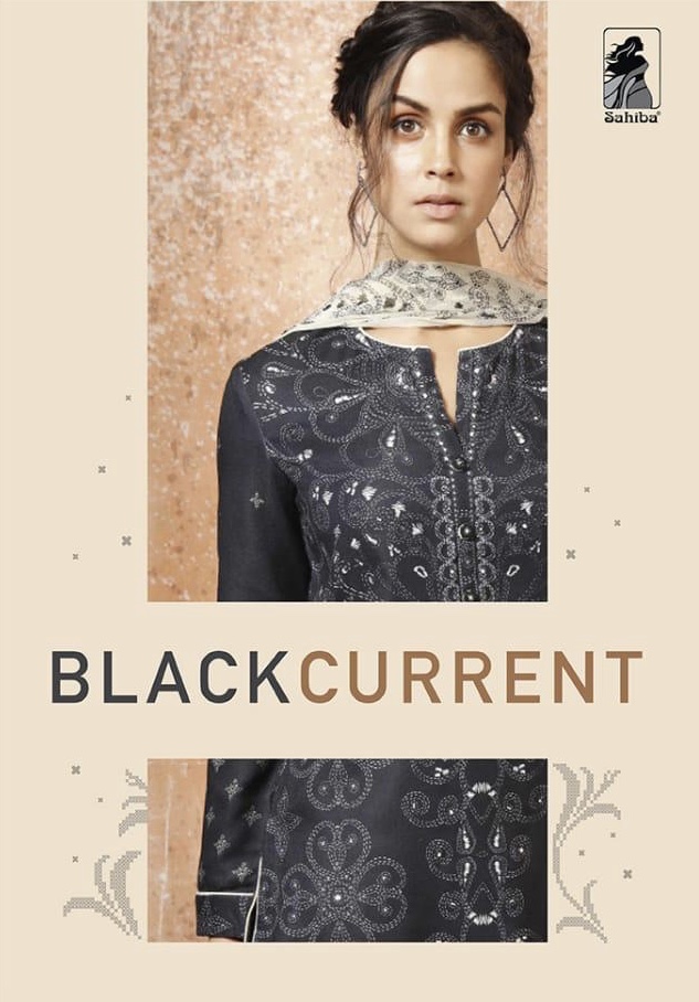 Blackcurrent By Sahiba Fancy Pashmina Digital Printed Salwar Kameez Catlog Wholesale Dealer Surat