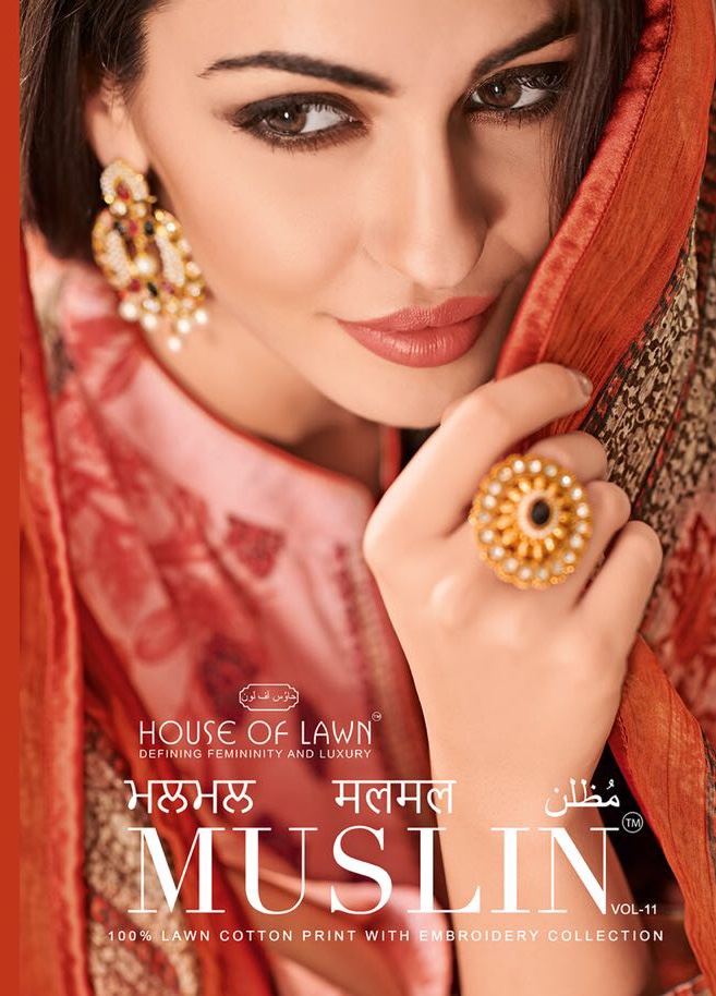 House Of Lawn Muslin Vol 11 Karachi Suits Wholesale Cheap Rate From Surat