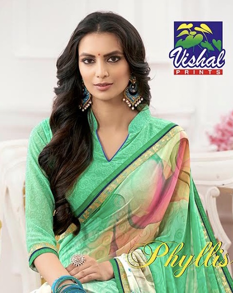 Vishal Phyllis 10638 Series Geo Printed Saree Catlogue