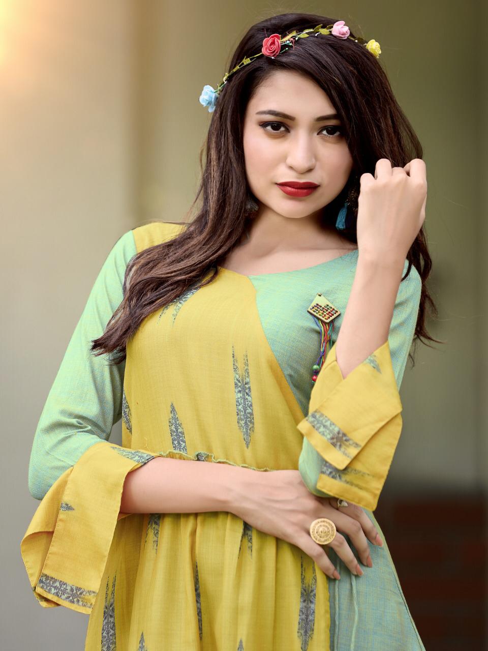 Aneri By Ladyview 1001 Series Fancy Designer Gown Style Kurti Catlog Wholesale Dealer Surat