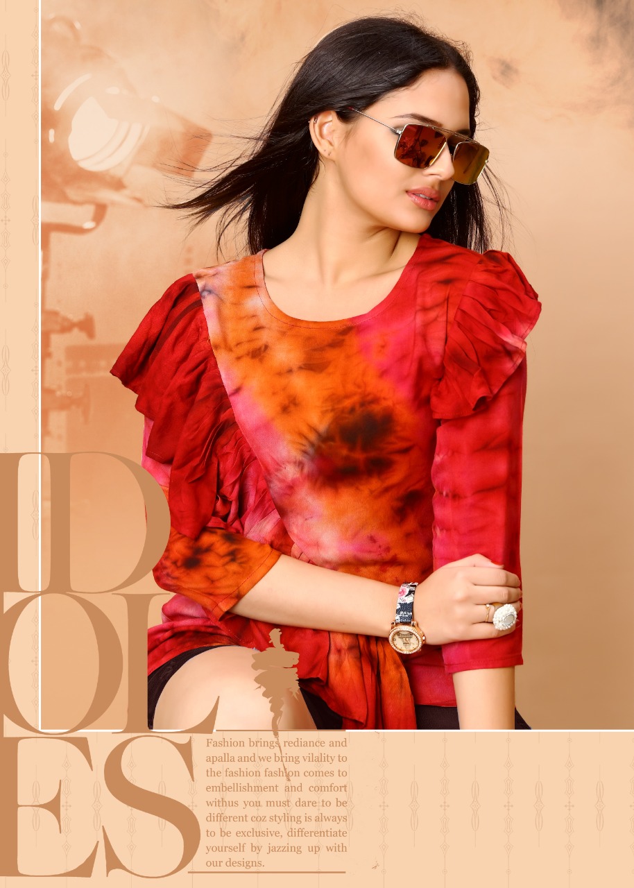 Abria By Aysh Fashion 1001 Series Designer Reyon Printed Kurti Vatlog Wholesale Dealer Surat