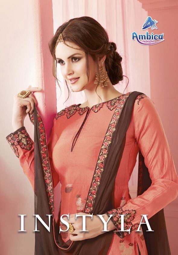 Instyla By Ambica 9901 Series Fancy Model Silk Kurti Catlog Wholesaler Surat