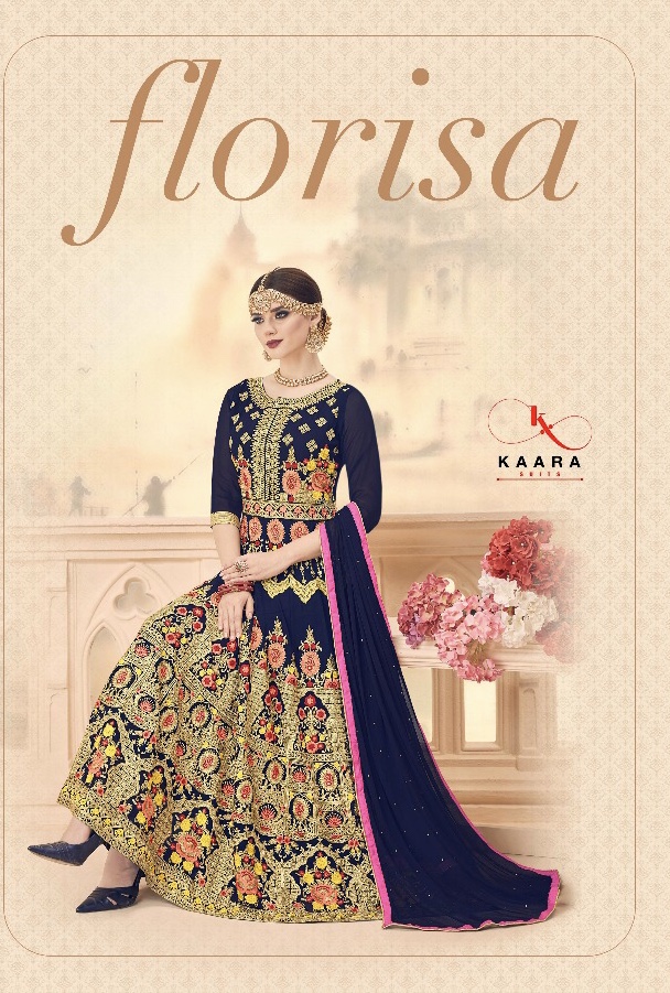 Kaara Florisa 1001 Series Designer Anarkali Suit Catlog Wholesale Dealer Surat