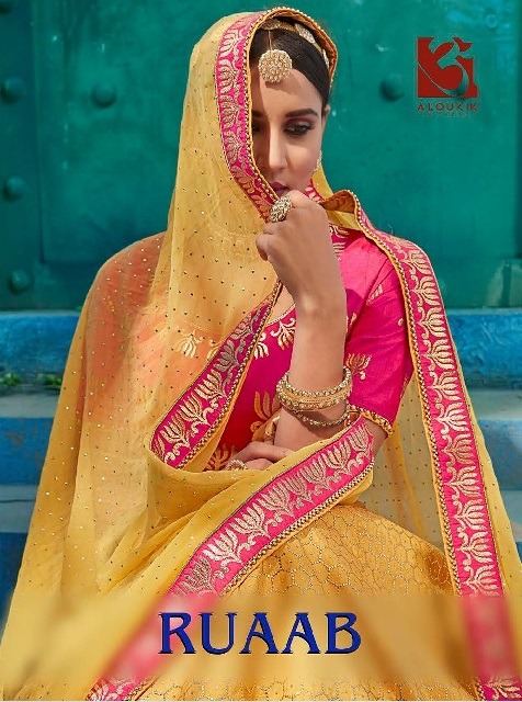 Ruaab By Aloukik Vishal 1001 Series Designer Lehenga Choli Catlog Wholesale Dealer And Supplier Sura...