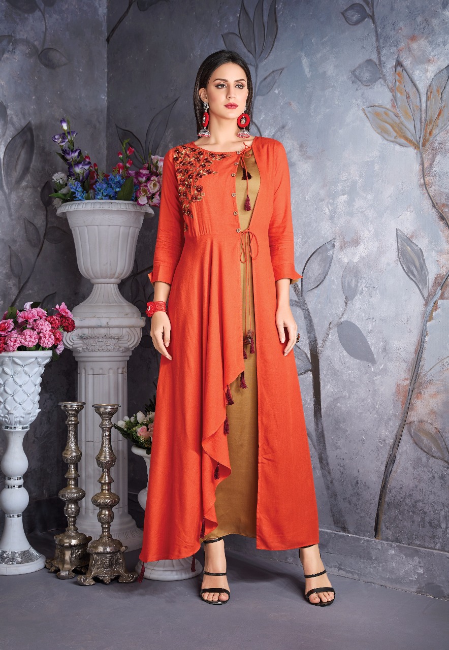 Crescent By Vink 351 Series Fancy Deaigner Kurti Catlog Wholesale Supplier Surat
