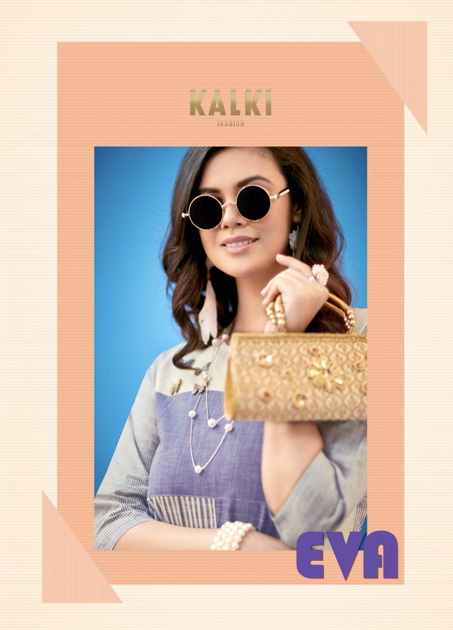 Eva By Kalki 2001 Series Fancy Pure Cotton Kurti Catlog Wholesaler Surat