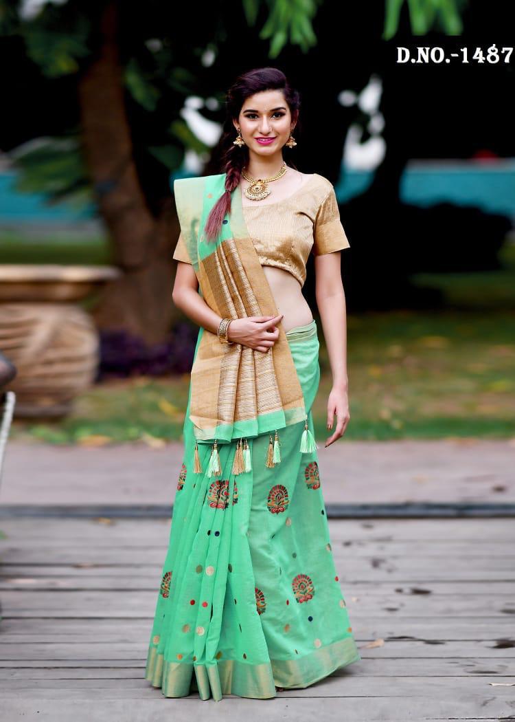 Banarasi Handloom Silk Saree By Nari Fashion 1481 Series Fancy Party Wear Handloom Silk Saree Collec...