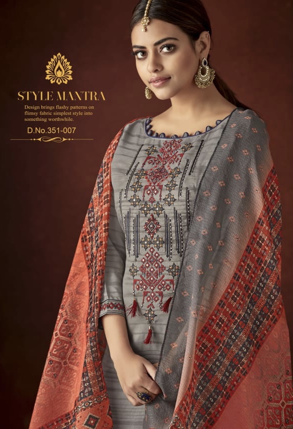 Patola By Alok 351001 Series Fancy Pure Cotton Pettern Dyed Salwar Kameez Catlog Wholesaler Surat