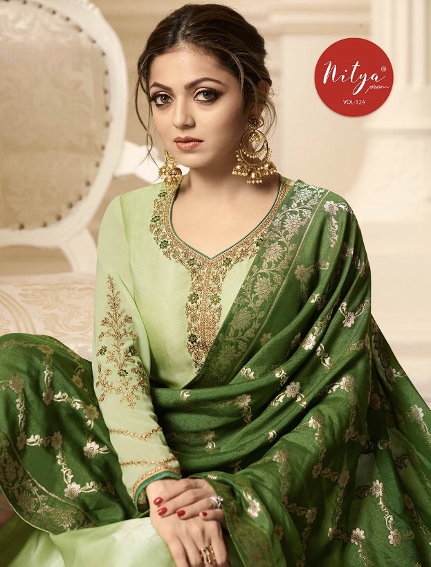 Nitya Vol 124 By Lt Fabrics 2401 Series Fancy Party Wear Salwar Kameez Catlog Wholesale Dealer Surat