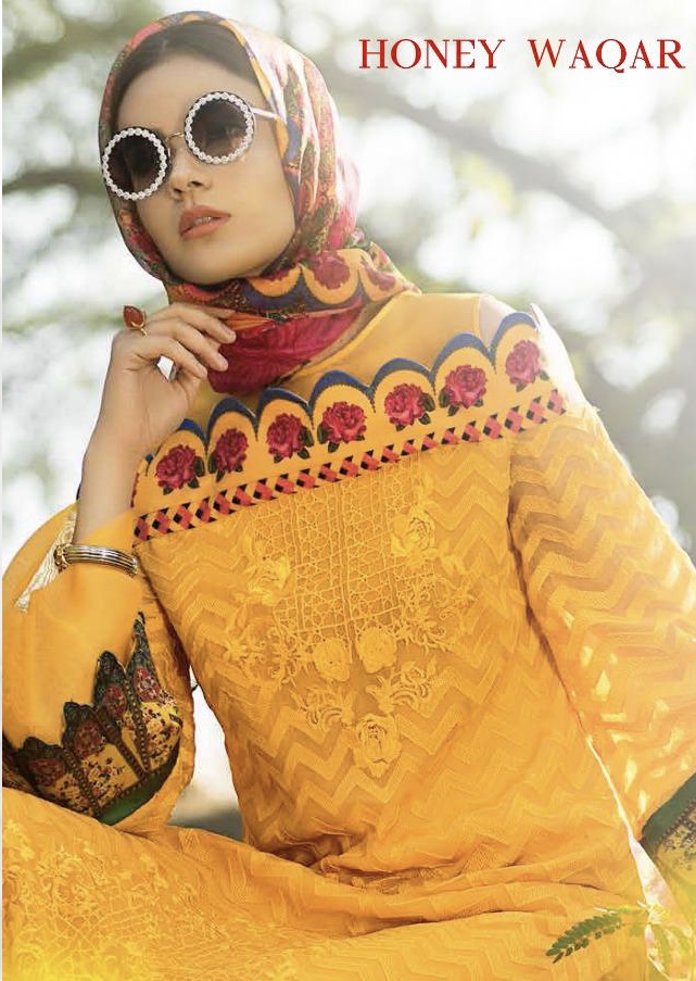 Honey Waqar By Deepsy 600201 Series Fancy Georgette Pakistani Style Suit Collection Wholesaler Surat