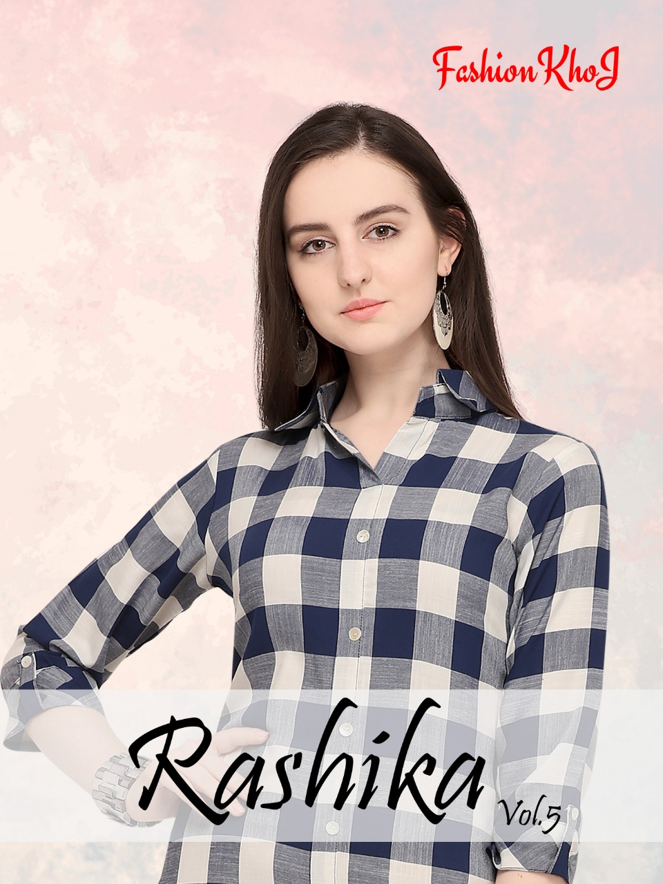 Rashika Vol 5 By Fashion Khoj 501 Series Fancy Reyon Printed Kurti Catlog Wholesaler Surat
