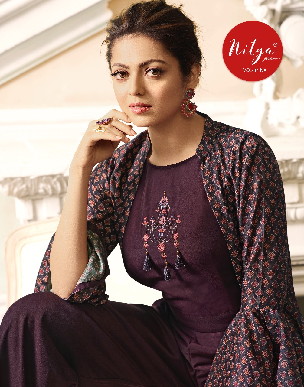 Nitya Vol 34 Nx By Lt Fabrics 3401 Series Fancy Designer Party Wear Gown Collection Wholesale Dealer...