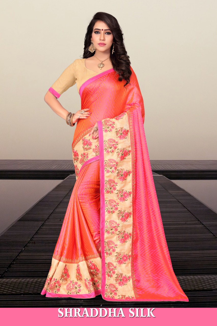 Sharaddha Silk By Right One Fancy Sana Silk Printed Saree Catlog Wholesaler Surat