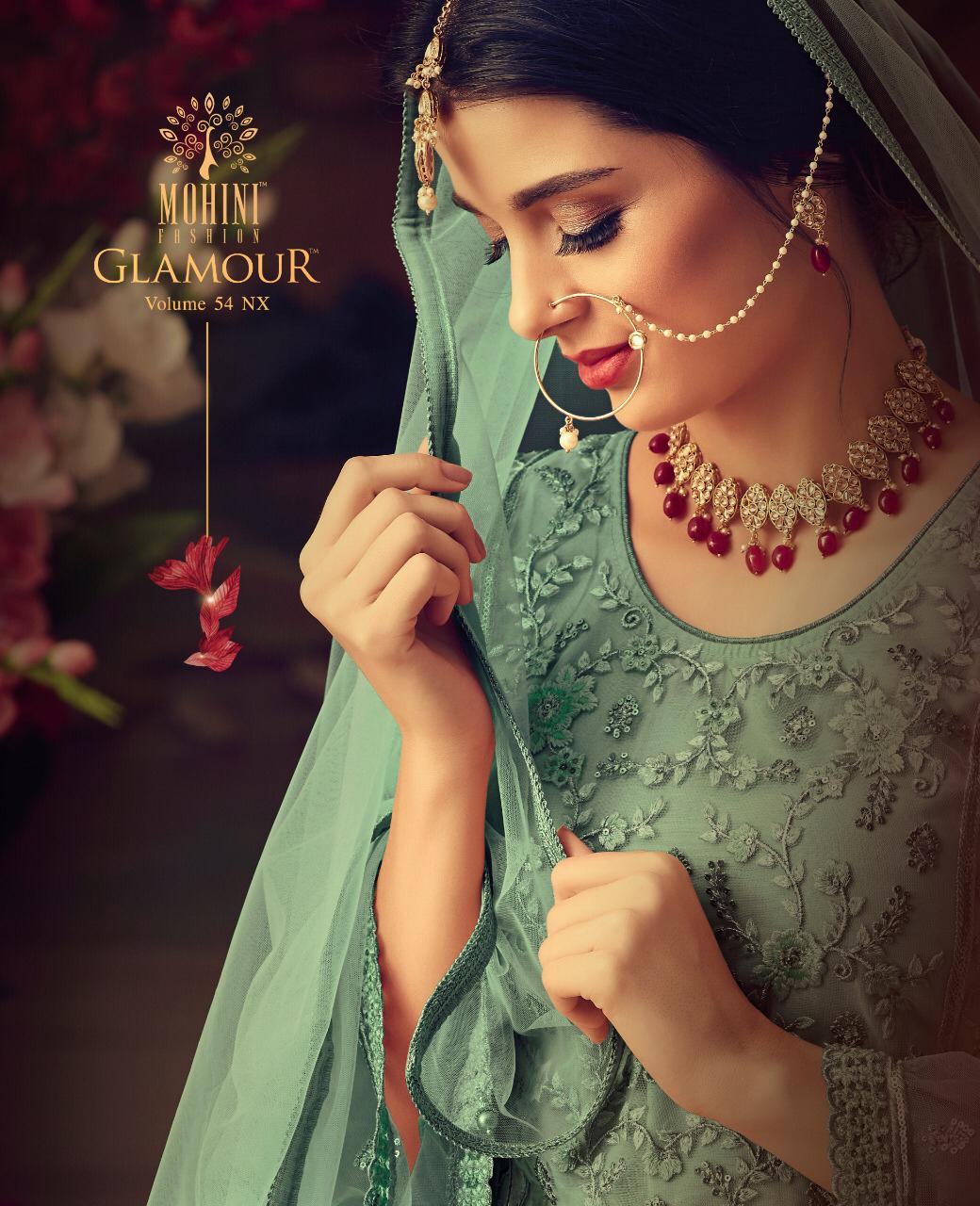 Glamour 54 Nx 2 By Mohini 54001 Series Colours Party Wear Salwar Kameez Collection Wholesaler Surat
