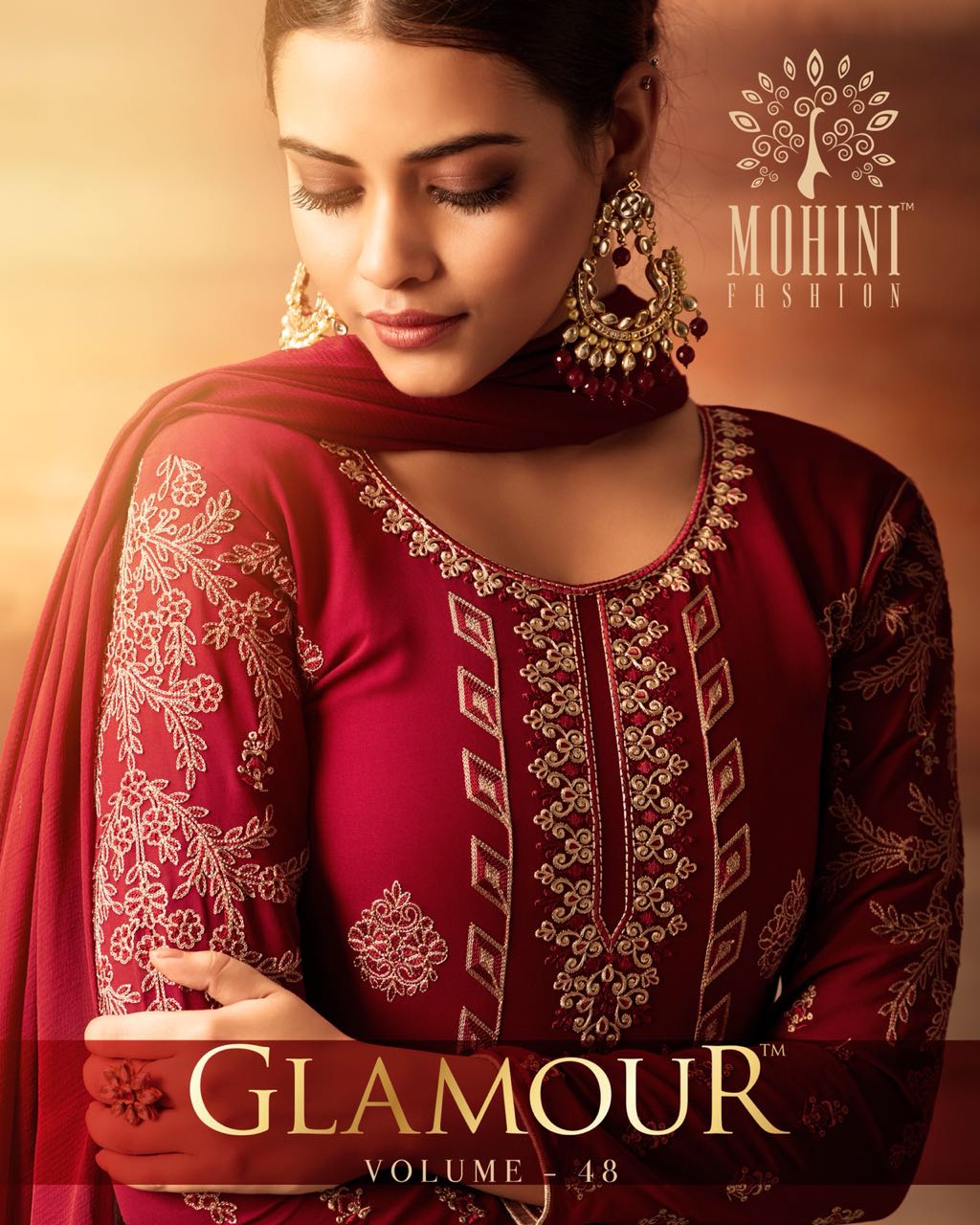Mohini Glamour 48 48001 Series Designer Salwar Kameez Collection Wholesale Supplier And Dealer Surat
