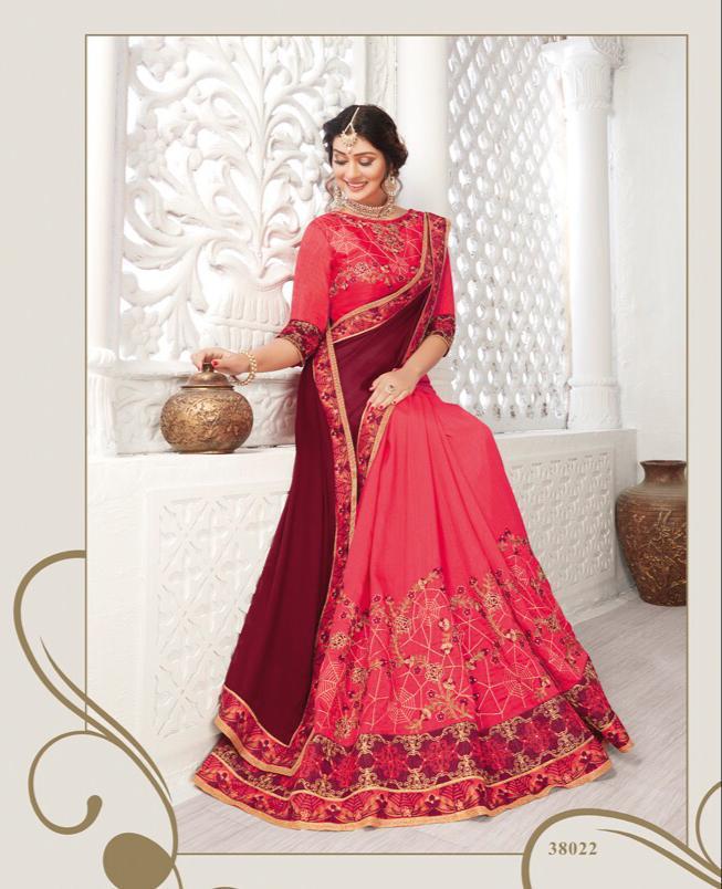 Vartika By Ambica 38001 Series Designer Party Wear Saree Collection Wholesale Supplier And Trader