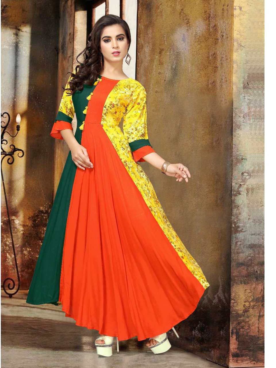 Neeti By Nafeesa 5015 Series Fancy Designer Reyon Printed Kurti Catlog Wholesale Dealer Surat