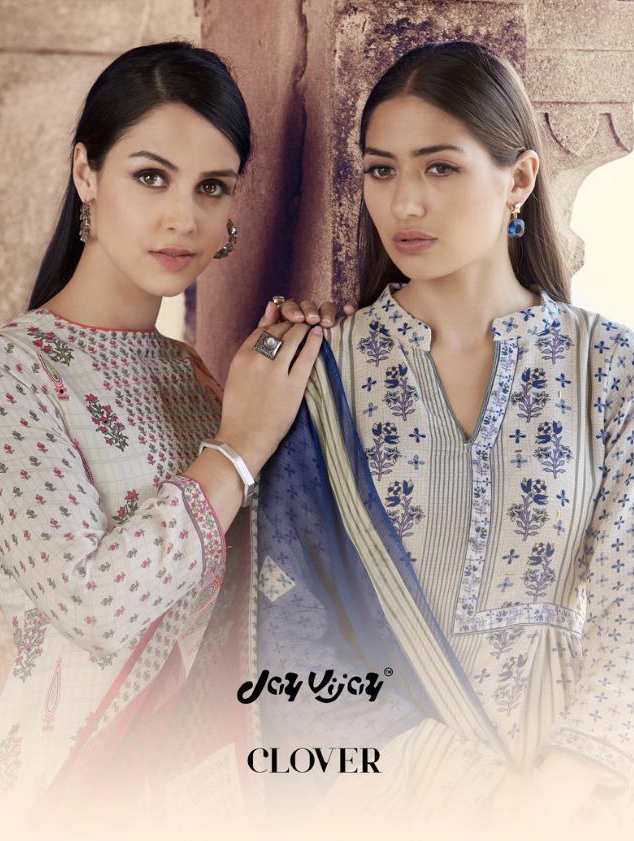 Clover By Jay Vijay 4341 Series Fancy Pashmina Digital Printed Salwar Kameez Catlog Wholesale Dealer...