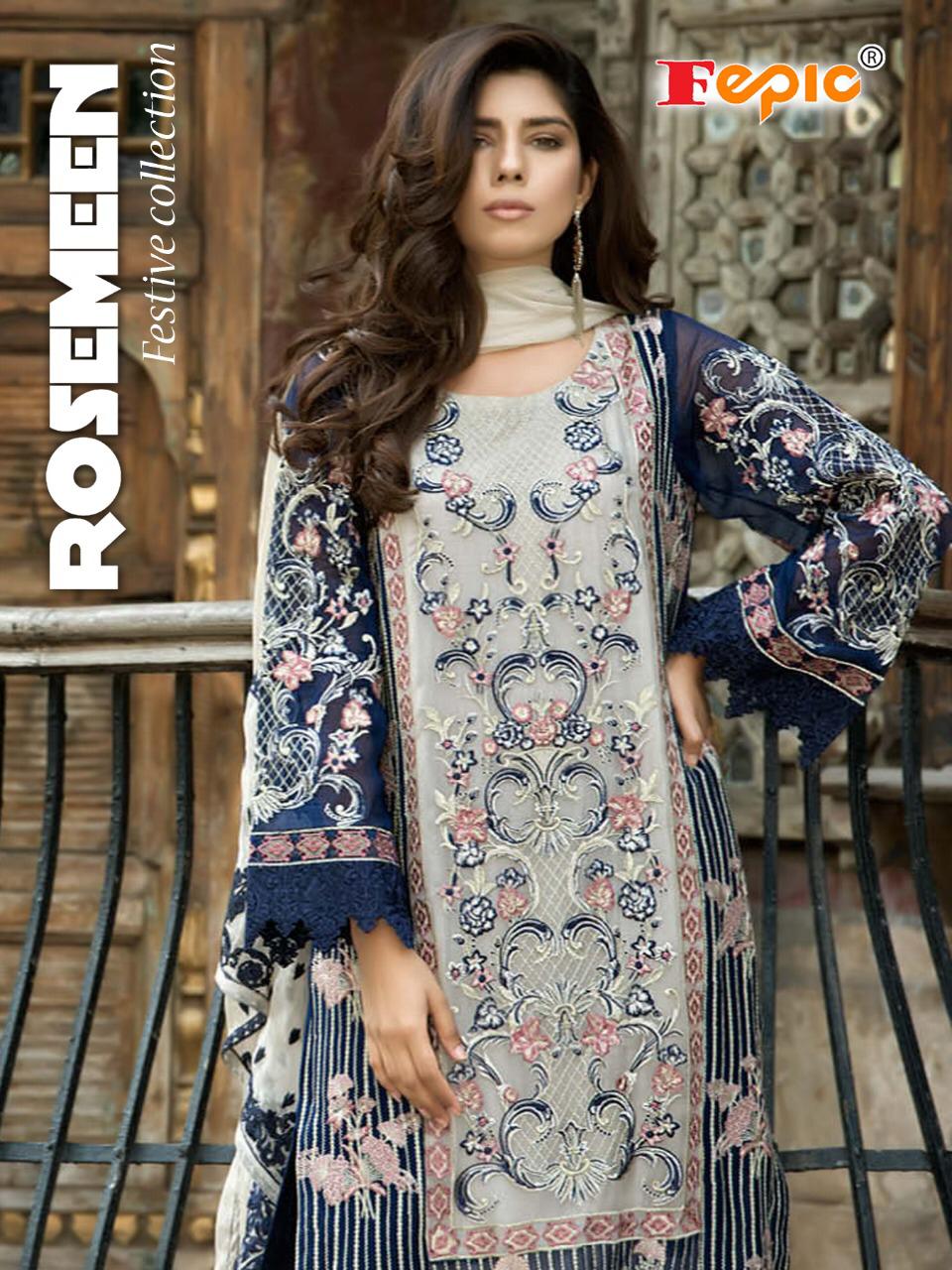Rosemeen Festive Collection By Fepic 30001 Series Fancy Designer Party Wear Pakistani Suit Collectio...