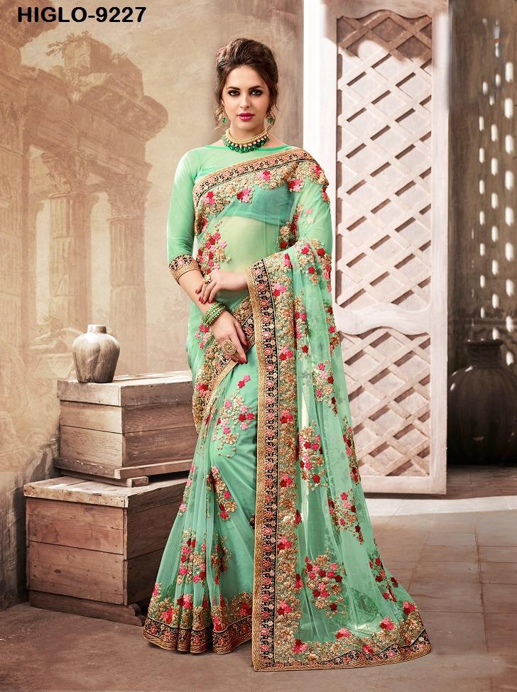 Gloria By Hitansh 9217 Series Fancy Party Wear Designer Saree Collection Wholesaler Surat