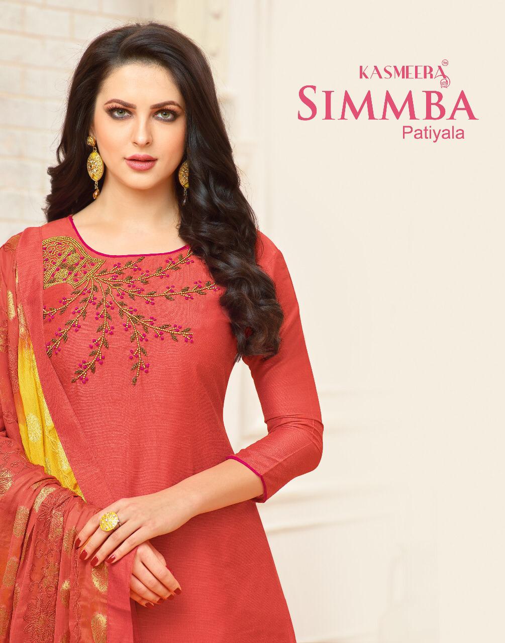 Simmba Patiala By Kasmeera Fancy Slub Cotton Patiala Salwar Kameez Catlog Wholesale Dealer Surat
