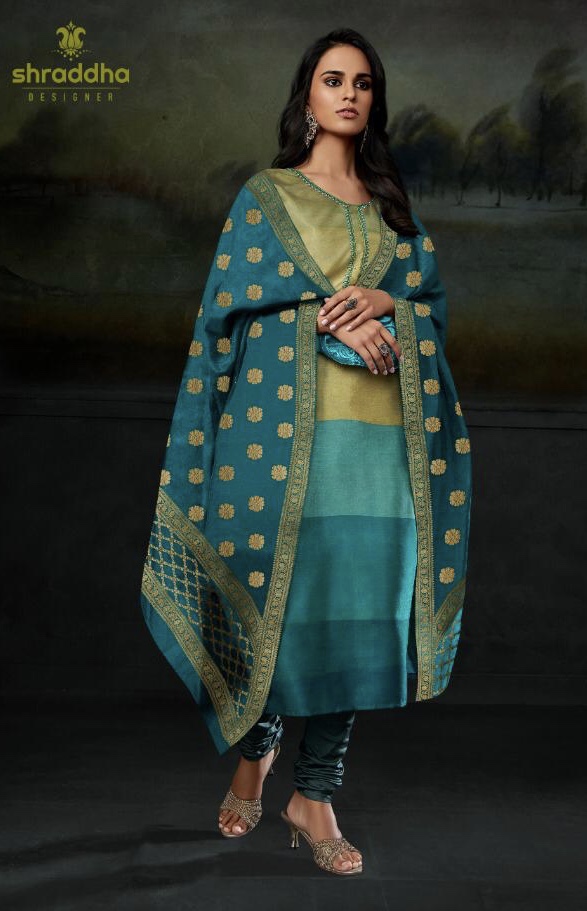 Oliv By Sharaddha Designer 1001 Series Fancy Vichitra Digital Printed Salwar Kameez Catlog Wholesale...