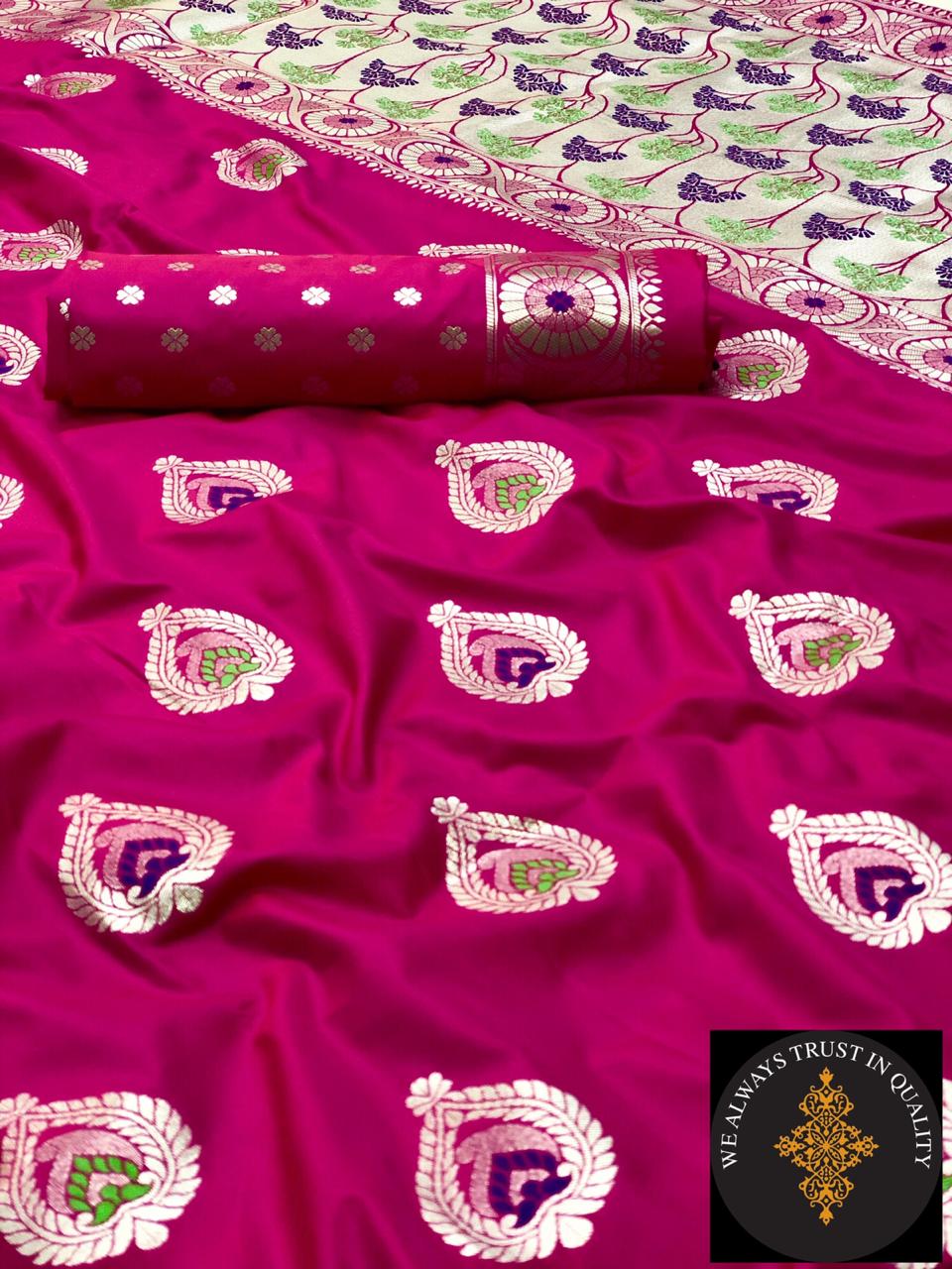 Valentine?s Fancy Designer Party Wear Silk Saree Catlog Wholesaler Surat