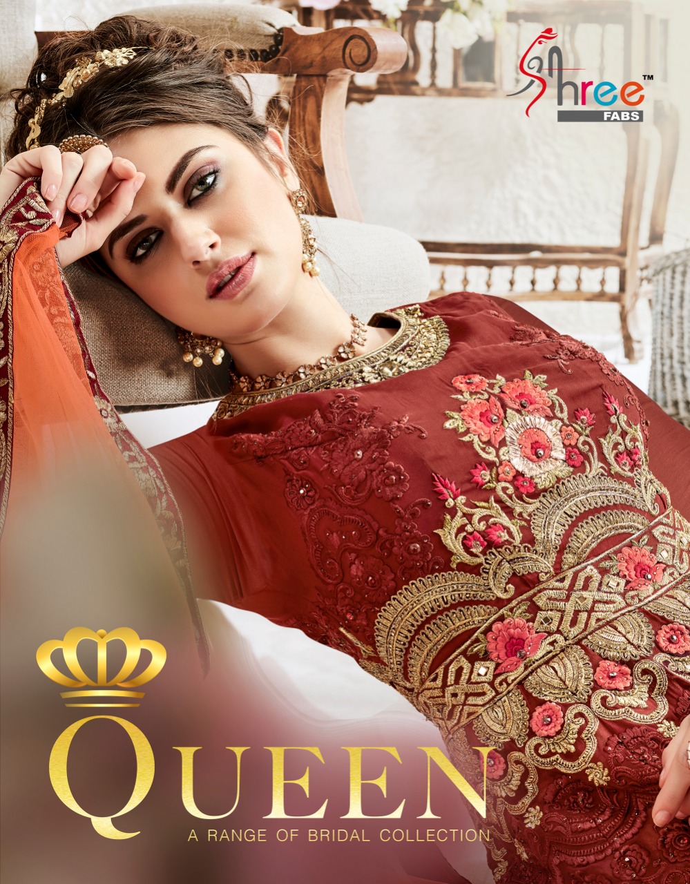 Queen By Shree Fabs 1001 Series Bridal Gown Collection Wholesale Dealer Surat