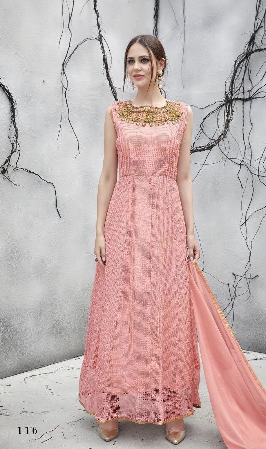 Evara 116 Series Fancy Party Wear Gown Suit Collection Wholesale Dealer Surat