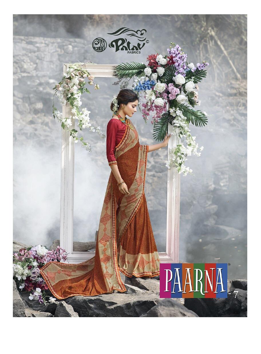 Paarna Vol 7 By Palav Fabrics 2201 Series Fancy Designer Party Wear Saree Collection Wholesaler Sura...