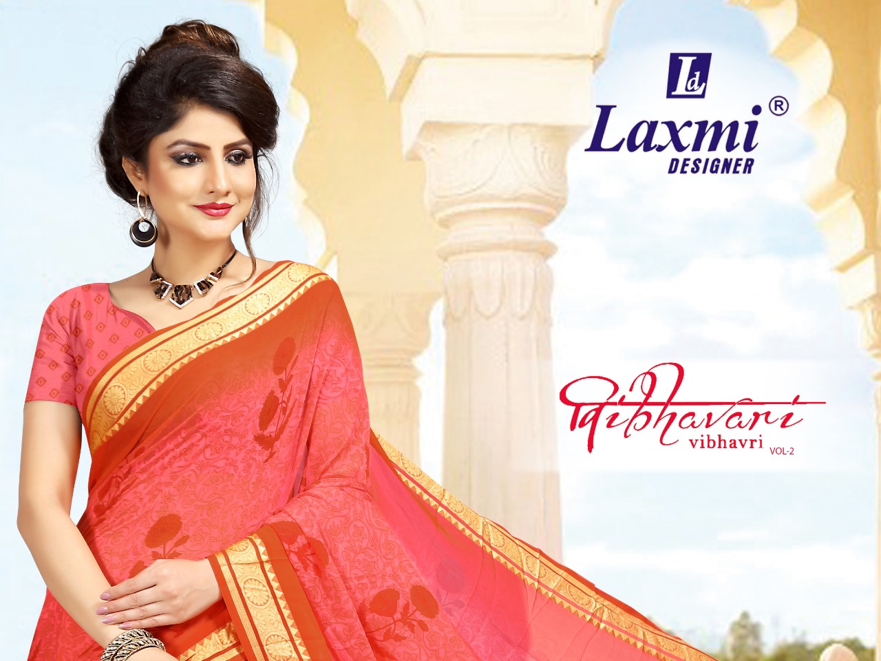 Shree Kushal Vibhavari Vo 2 1701 Series Georgette Printed Saree Catlog Dealer And Supplier Surat