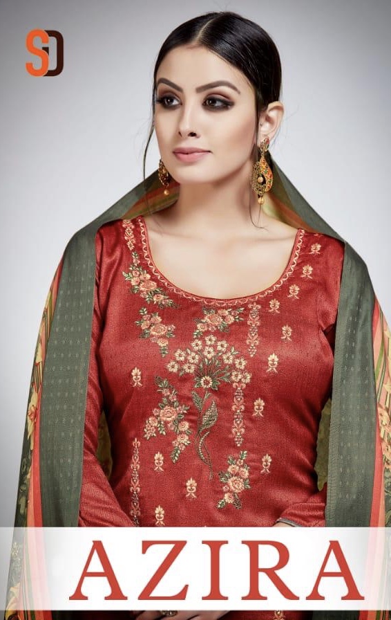 Azira By Shraddha Designer 3001 Series Fancy Pashmina Patiala Suit Catlog Wholesaler Surat