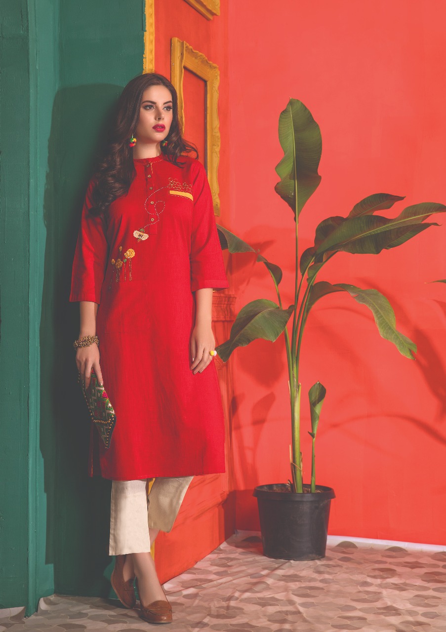 Kantha By S4u 101 Series Fancy Kurti Collection Wholesaler Surat