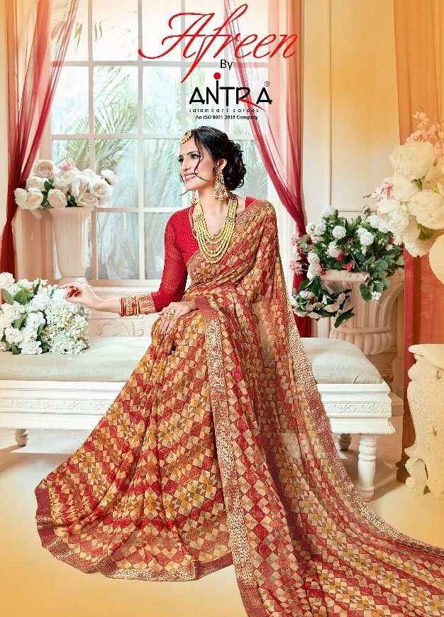 Antra Lifestyle Aafreen 52301 Series Georgette Print Saree