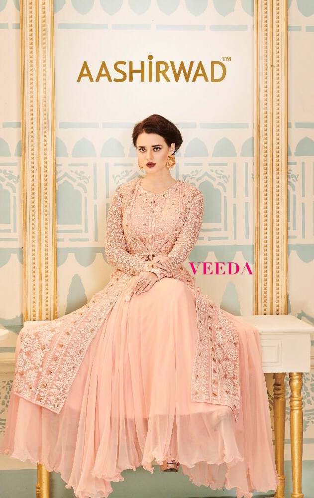 Aashirwad Veeda 001 Series Designer Gowns Collection Dealer
